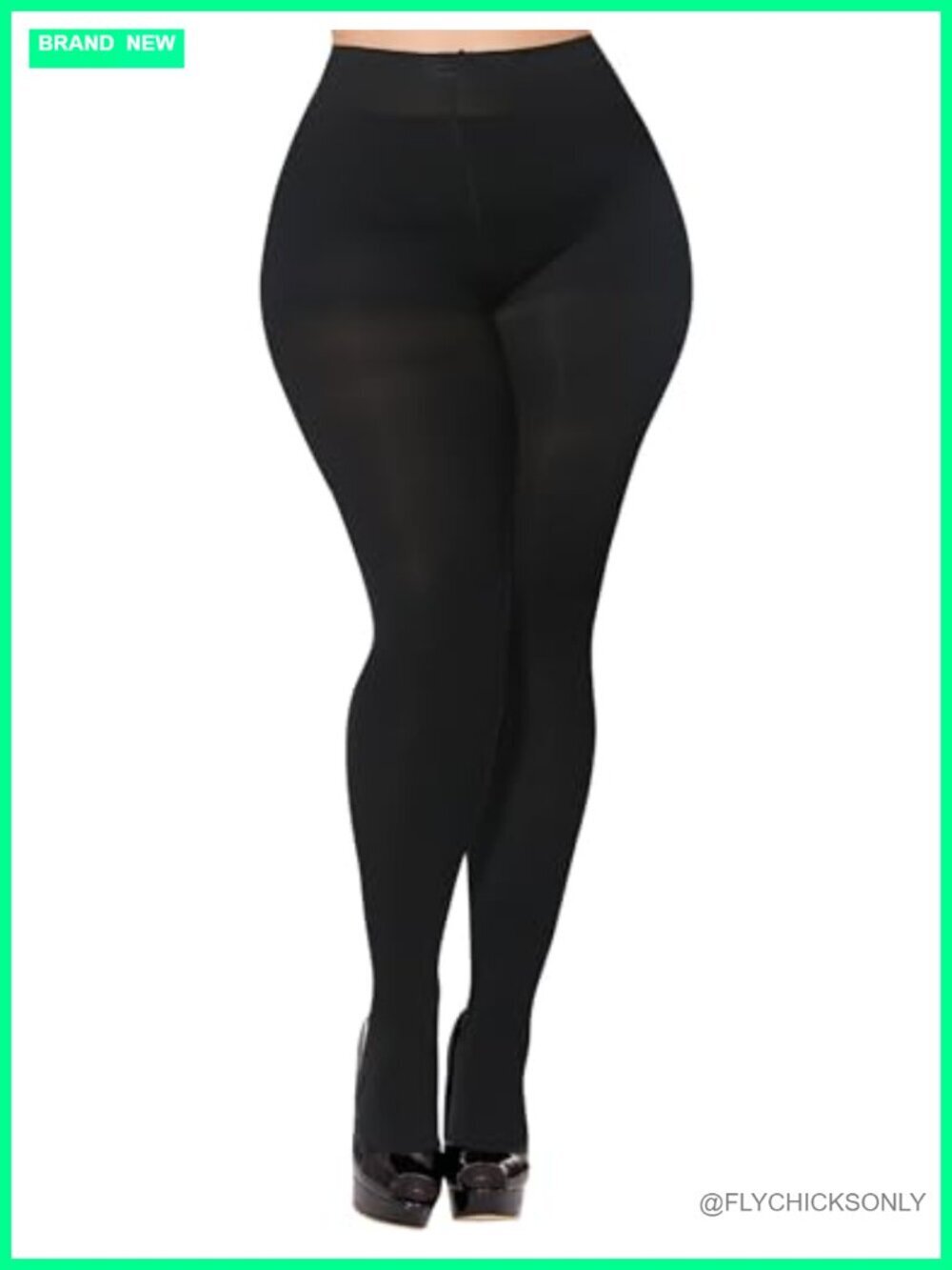 Opaque Tights Soft High Waist Nylon Pantyhose Run Resistant 80D